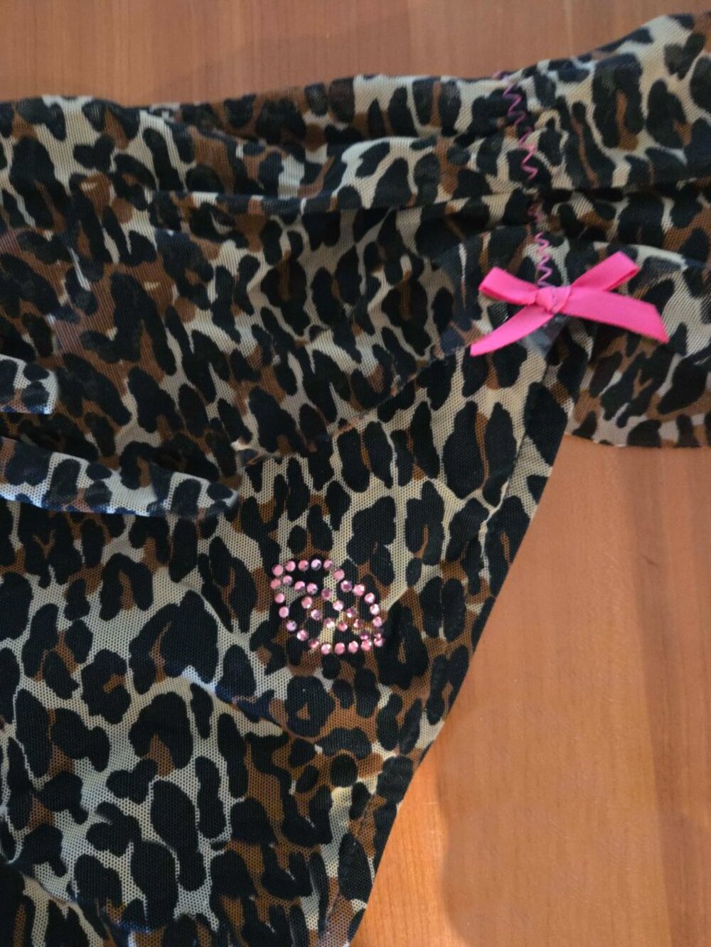 Leopard Print Bikini-Betsey Johnson-ADORABLE embellishments!!! - Picture 4 of 7